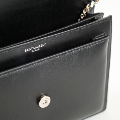 Saint Laurent Medium Sunset Leather Black - photo 7