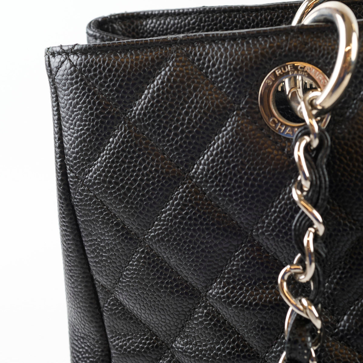 Chanel Grand Shopper Tote GST Black Caviar SHW (19 Series) - photo 7