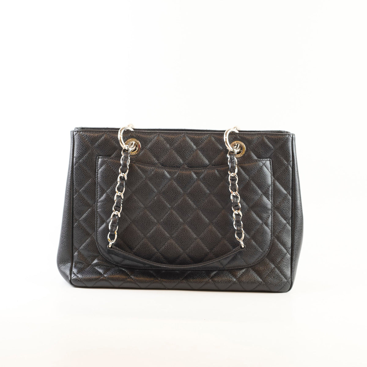 Chanel Grand Shopper Tote GST Black Caviar SHW (19 Series) - photo 2