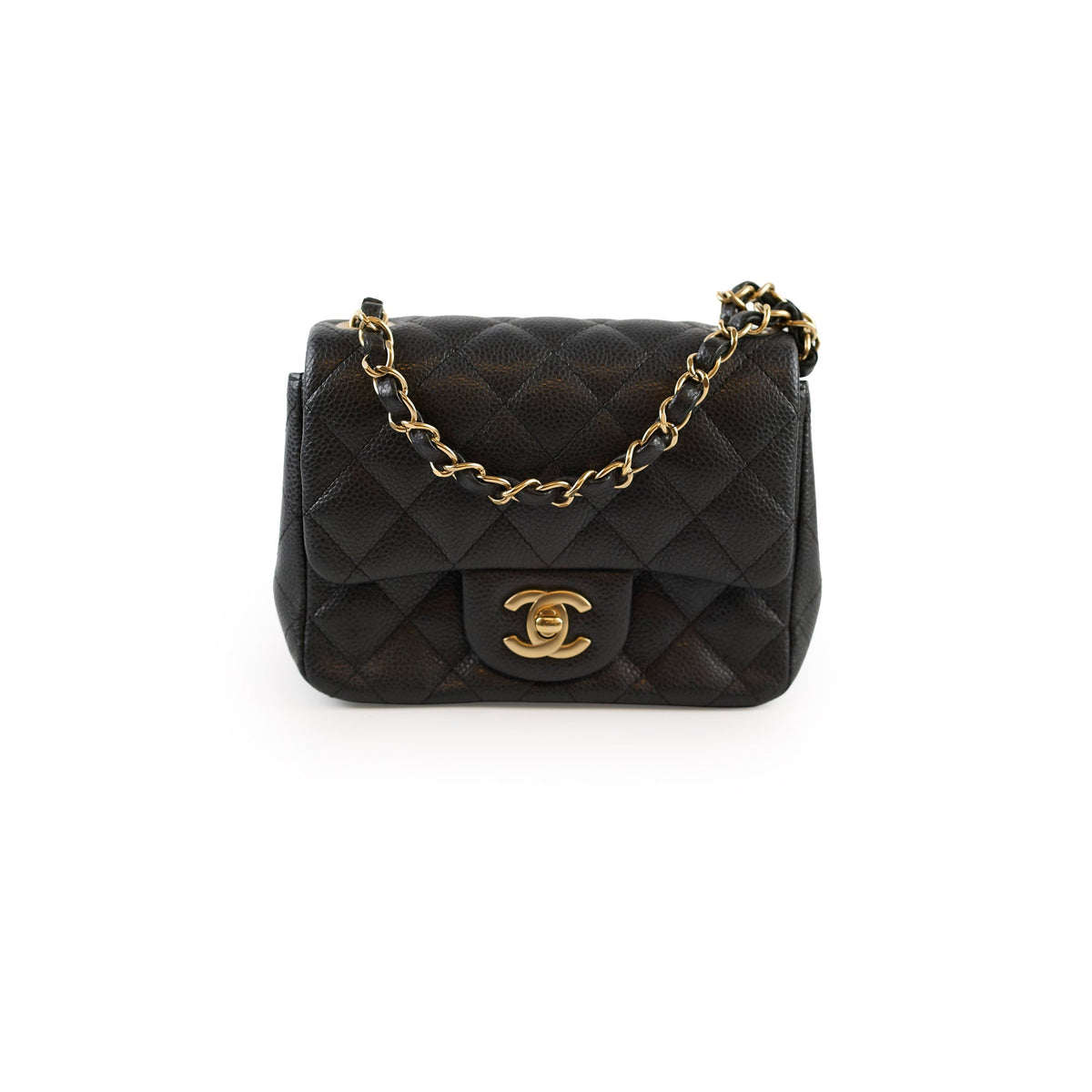 Chanel Mini Caviar Square Black - photo 1