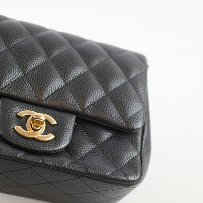 Chanel Mini Caviar Square Black - photo 10