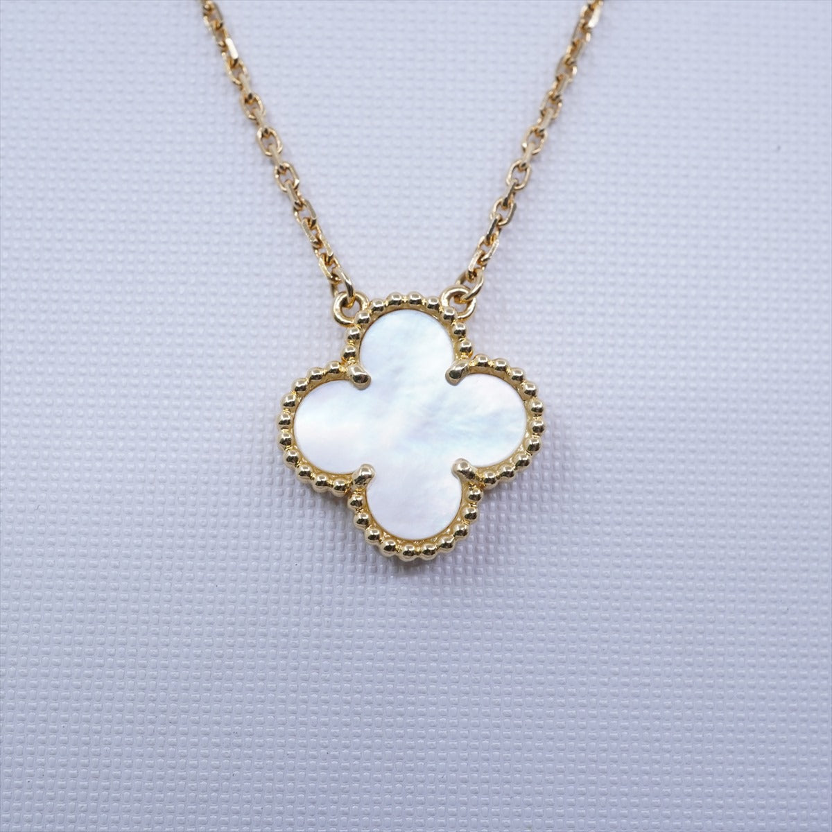 Van Cleef & Arpels Vintage Alhambra Mother of Pearl MOP Necklace - photo 1