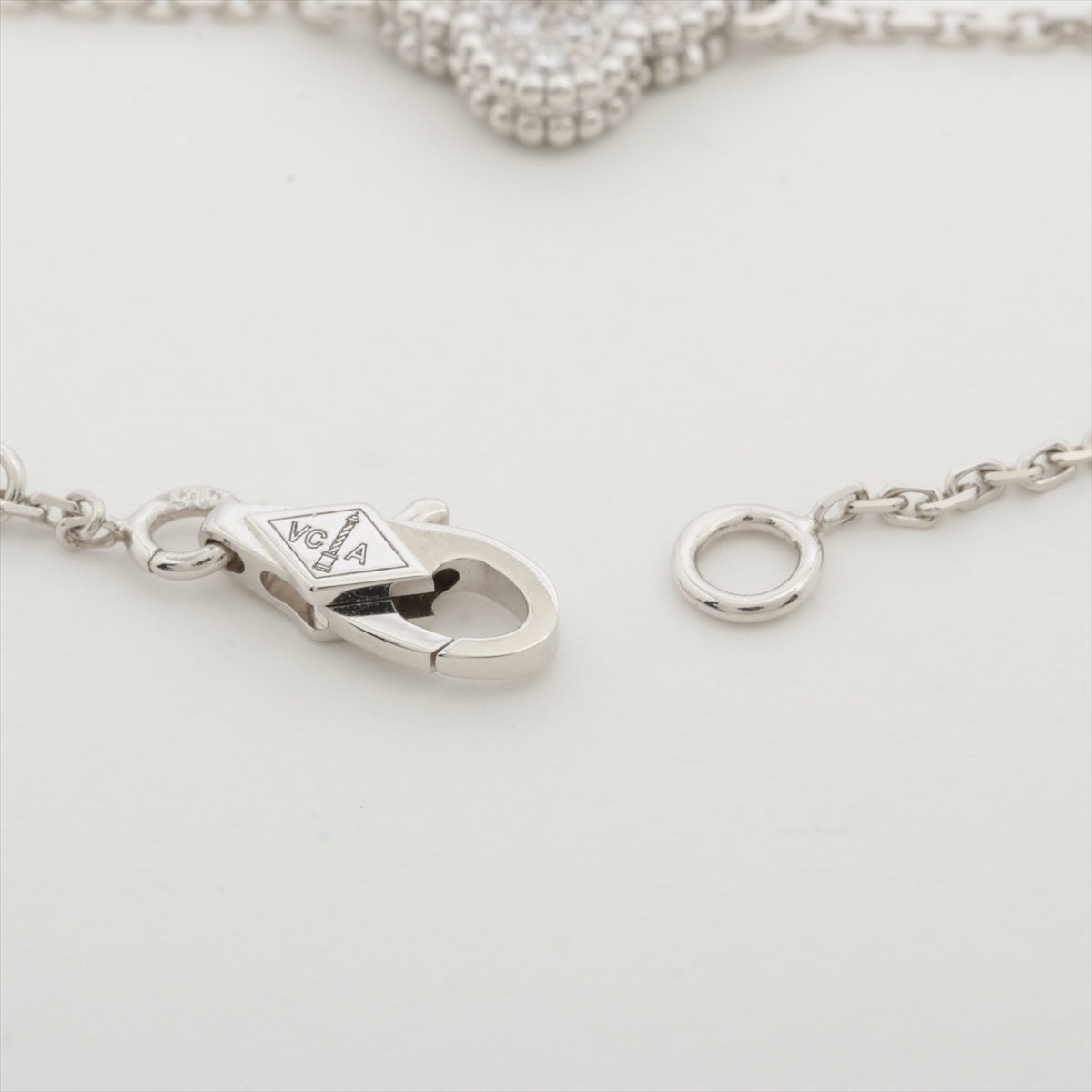 ITEM 14 - Van Cleef & Arpels VCA Sweet Alhambra White Gold Diamond Bracelet - photo 4