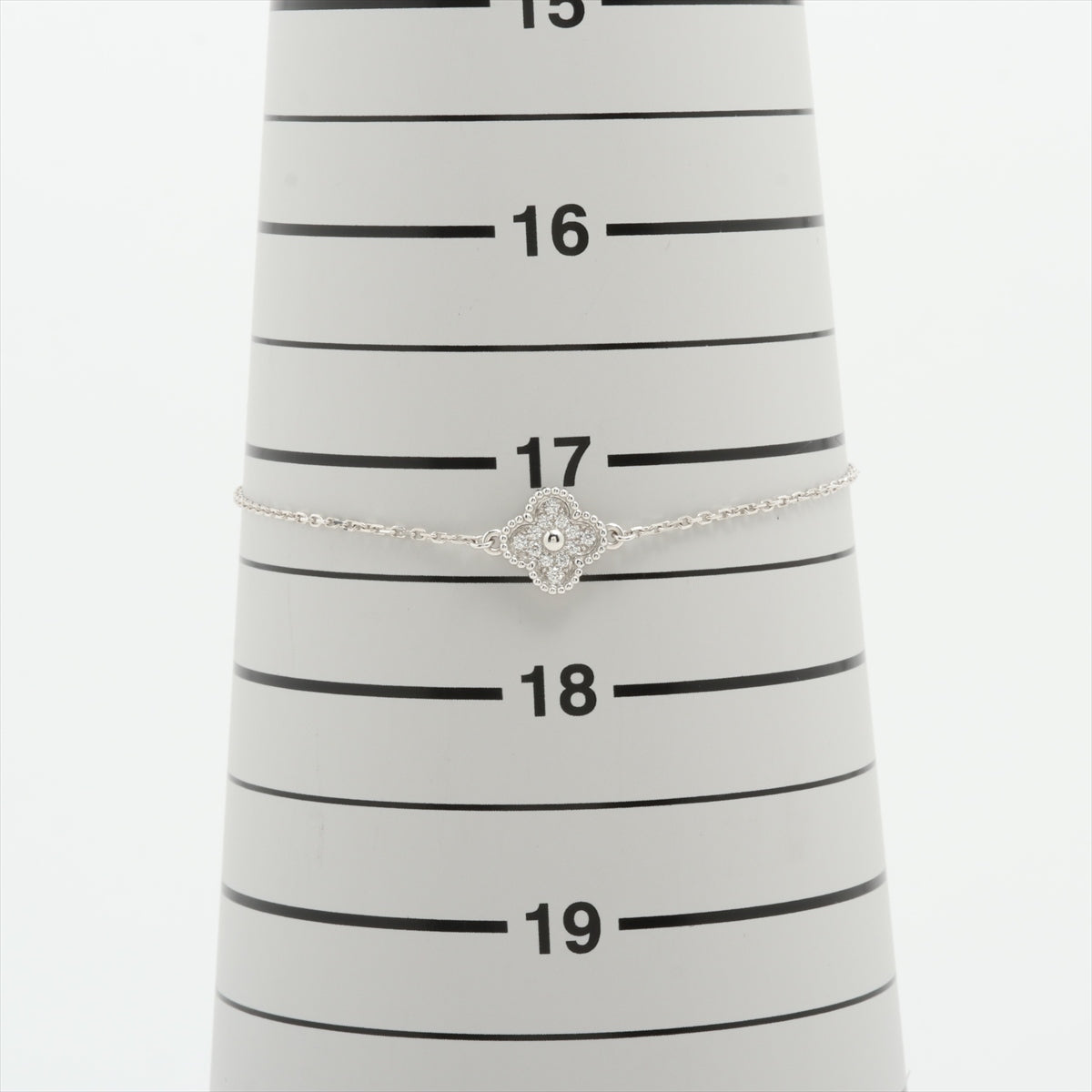 ITEM 14 - Van Cleef & Arpels VCA Sweet Alhambra White Gold Diamond Bracelet - photo 5