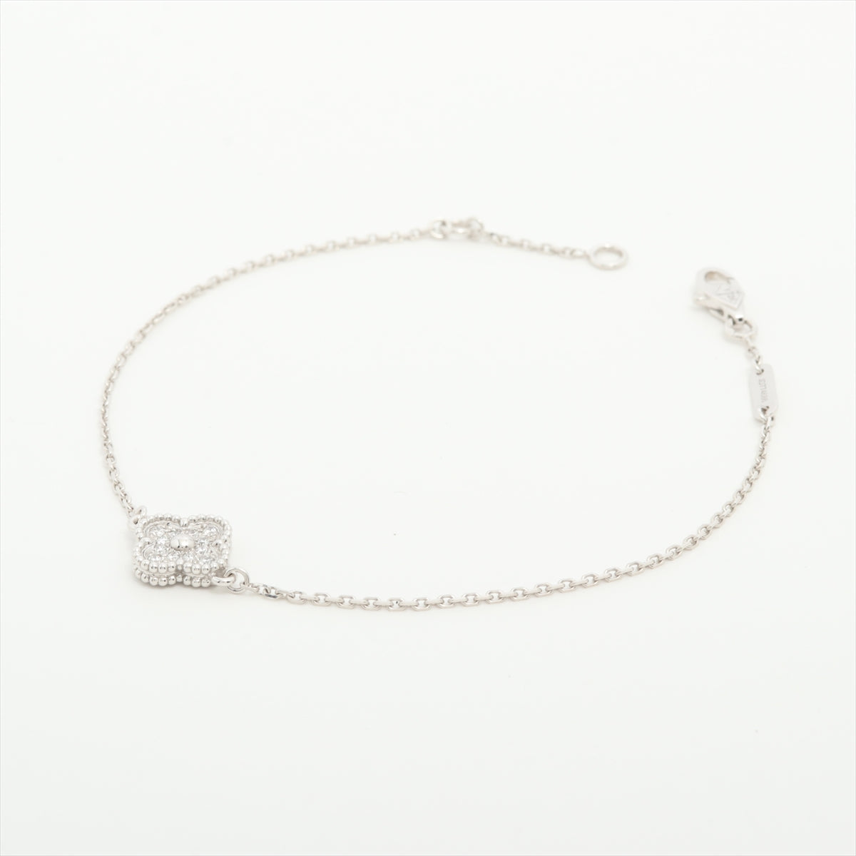 ITEM 14 - Van Cleef & Arpels VCA Sweet Alhambra White Gold Diamond Bracelet - photo 2