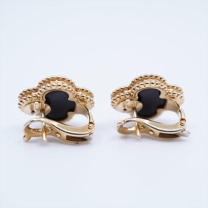 ITEM 26 - Van Cleef & Arpels Vintage Size Alhambra Onyx Piercing jewelry 2013 - photo 3