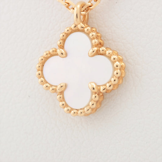Van Cleef & Arpels Sweet Alhambra White Mother of Pearl MOP Necklace - photo 1