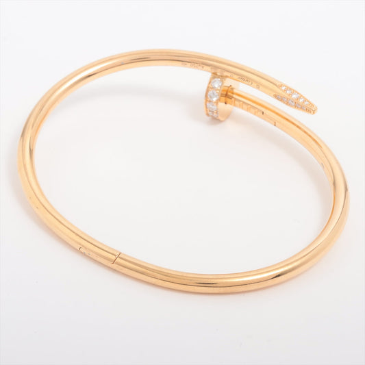 Cartier Juste Un Clou JUC Diamond Yellow Gold Size 17 Bracelet - photo 2