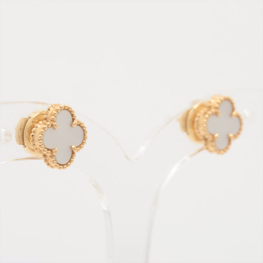 Van Cleef & Arpels Sweet Alhambra Mother of Pearl MOP Earrings - photo 1