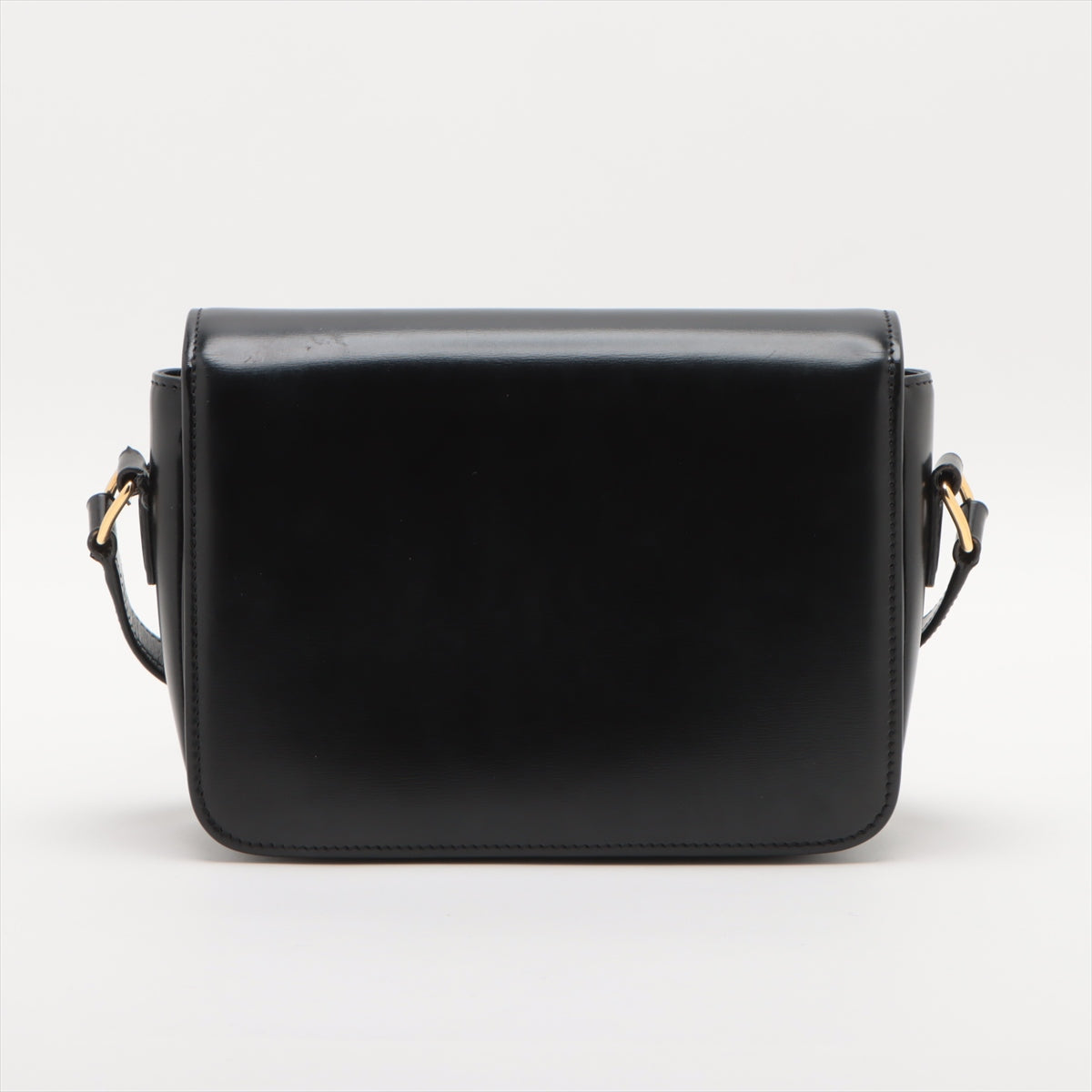 CELINE Teen Triomphe Leather Shoulder Bag Black - photo 2
