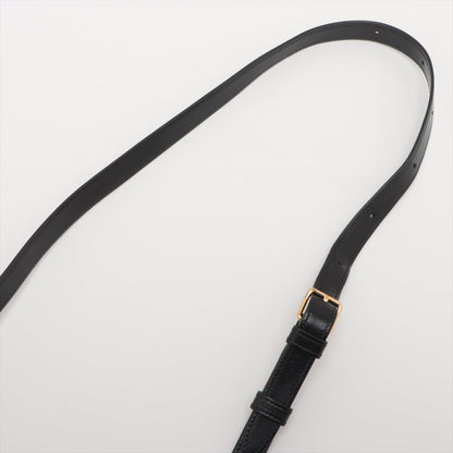CELINE Teen Triomphe Leather Shoulder Bag Black - photo 14