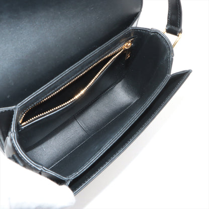 CELINE Teen Triomphe Leather Shoulder Bag Black - photo 11