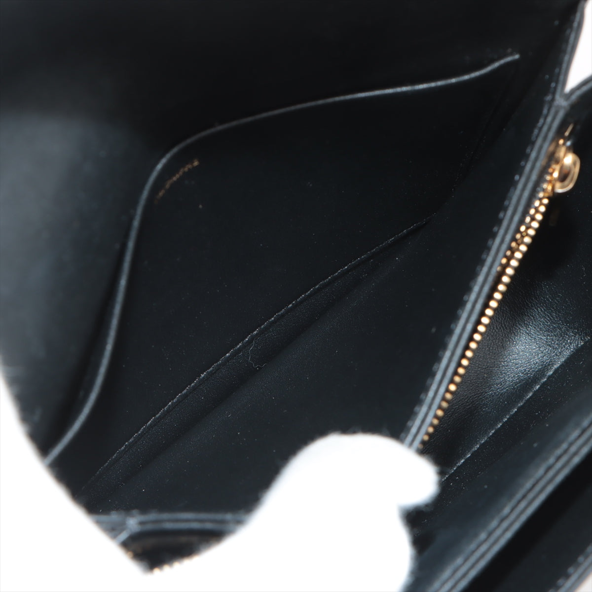 CELINE Teen Triomphe Leather Shoulder Bag Black - photo 9