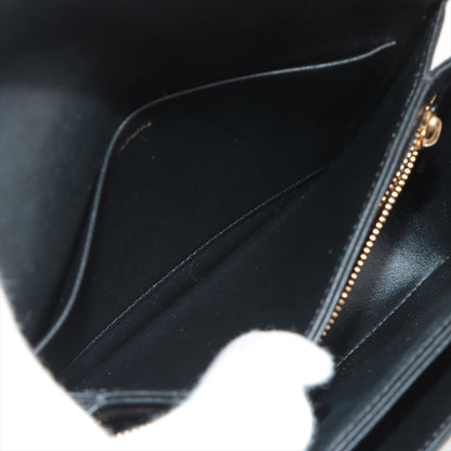 CELINE Teen Triomphe Leather Shoulder Bag Black - photo 9