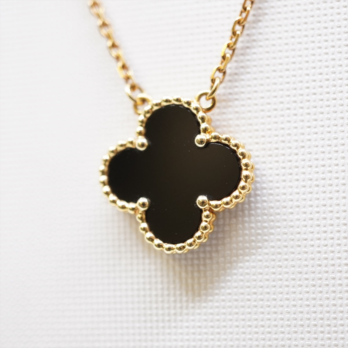 Van Cleef & Arpels Vintage Alhambra Onyx Necklace - photo 1