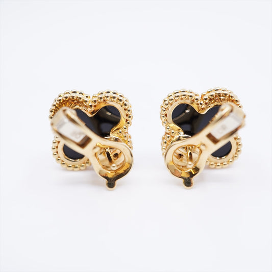 Van Cleef & Arpels Vintage Alhambra Onyx Earrings - photo 2