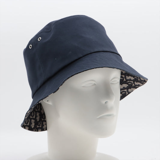 Dior Navy Oblique Reversible Bucket Hat Size 59 - photo 2