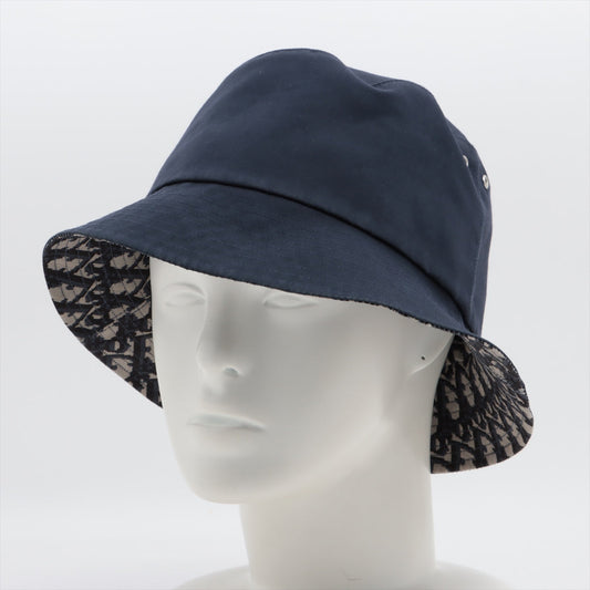 Dior Navy Oblique Reversible Bucket Hat Size 59 - photo 1