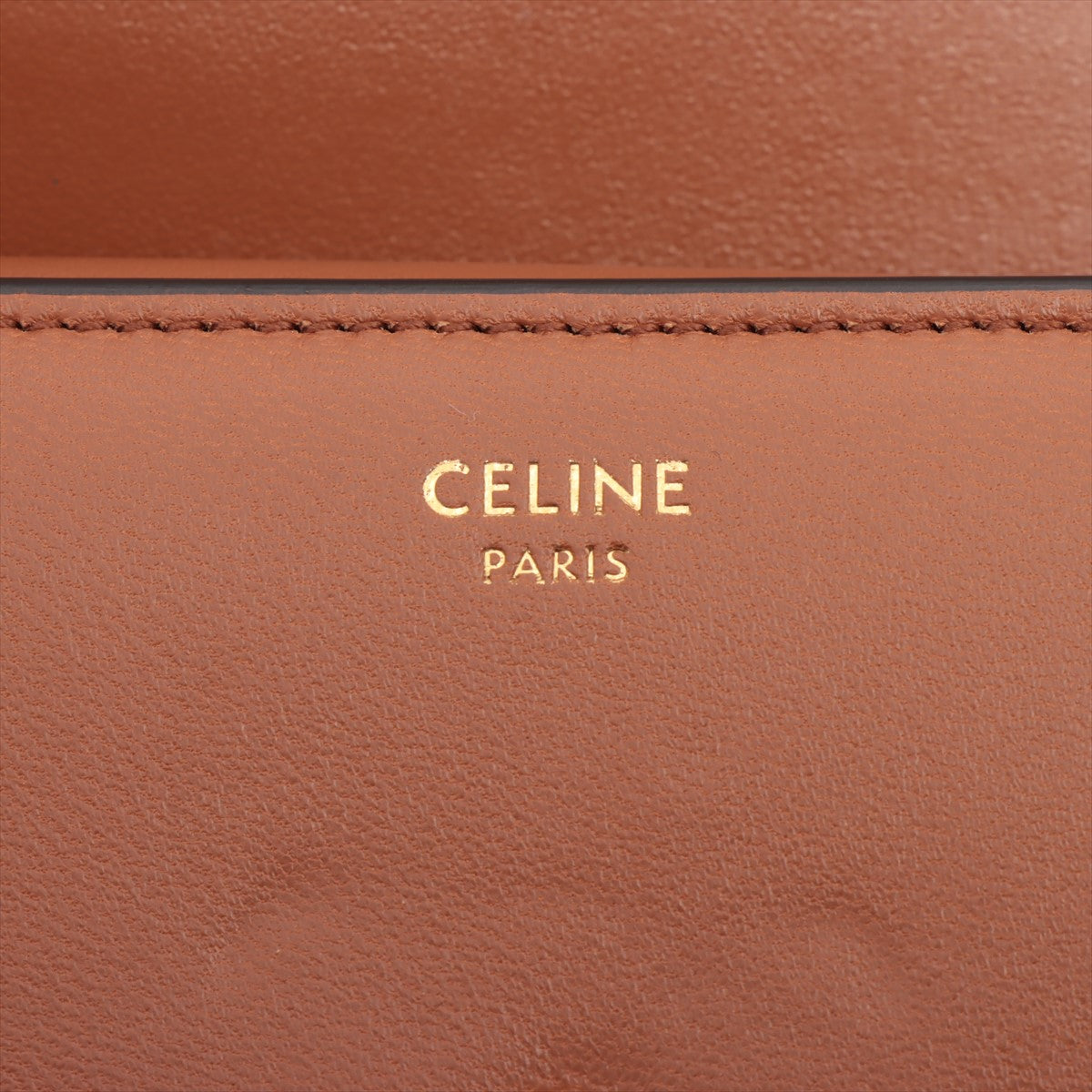 Celine Triomphe Leather Brown Compact Wallet - photo 7