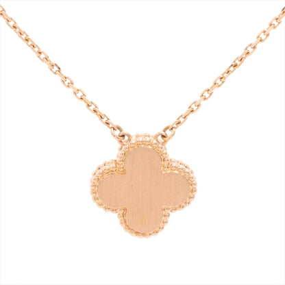 Van Cleef & Arpels Vintage 2012 Limited Edition Holiday Alhambra Mother of Pearl Diamond Rose Gold Necklace - photo 2