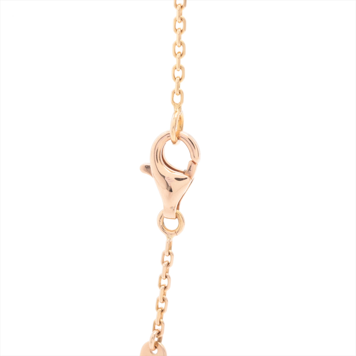 Van Cleef & Arpels Vintage 2012 Limited Edition Holiday Alhambra Mother of Pearl Diamond Rose Gold Necklace - photo 5