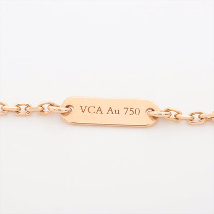 Van Cleef & Arpels Vintage 2012 Limited Edition Holiday Alhambra Mother of Pearl Diamond Rose Gold Necklace - photo 4