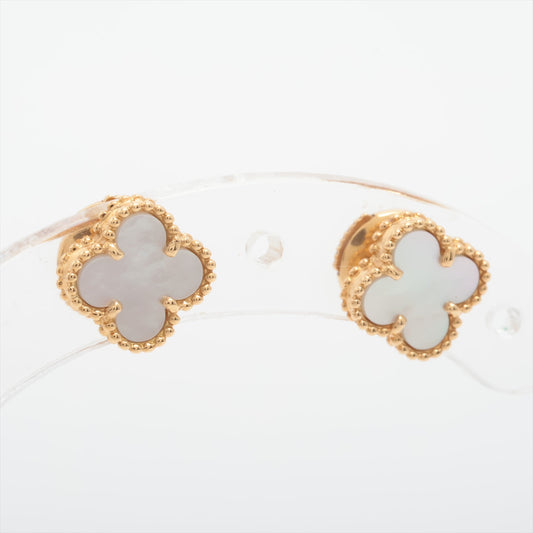 Van Cleef & Arpels Sweet Alhambra White Mother of Pearl MOP Earrings - photo 2