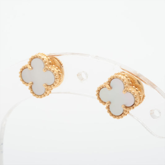 Van Cleef & Arpels Sweet Alhambra White Mother of Pearl MOP Earrings - photo 1