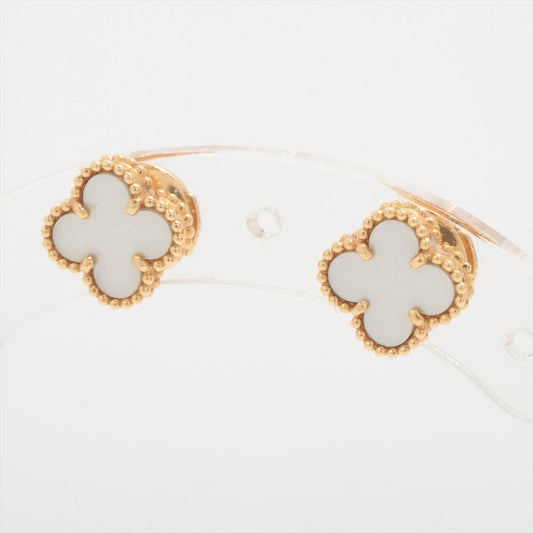 Van Cleef & Arpels Sweet Alhambra Mother of Pearl MOP Earrings - photo 1