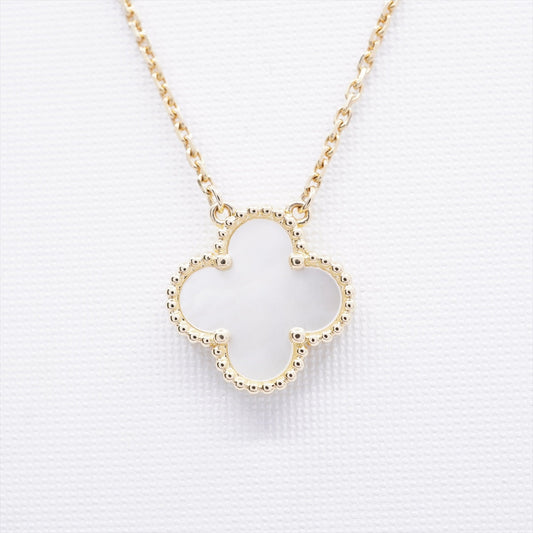 Van Cleef & Arpels Vintage Alhambra White Mother of Pearl MOP Necklace - photo 1