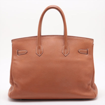 Hermes Birkin 35 Clemence Gold - Square stamp - photo 3