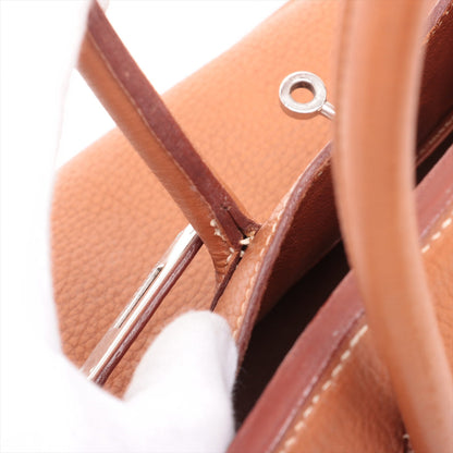 Hermes Birkin 35 Clemence Gold - Square stamp - photo 9