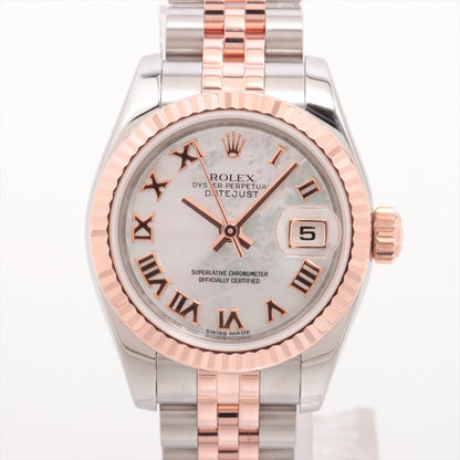 Rolex Datejust 26mm Stainless Steel/Everrose Mother of Pearl Watch Roman Numerals - photo 1