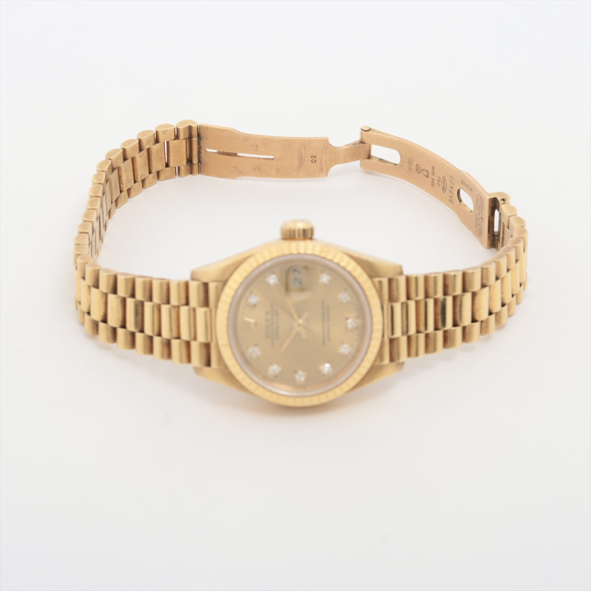 Rolex Datejust 26mm 18k Yellow Gold Diamond Dial Watch - photo 4