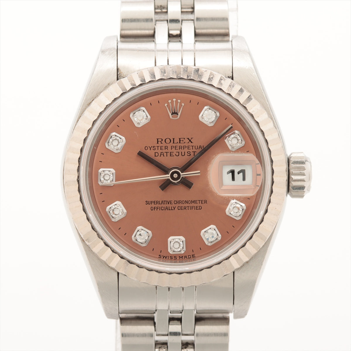 Rolex Datejust 26mm Diamond Brown Dial Watch - photo 1