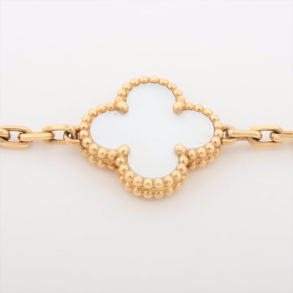 Van Cleef & Arpels Vintage Alhambra 5 Motifs White Mother of Pearl MOP Bracelet - photo 2