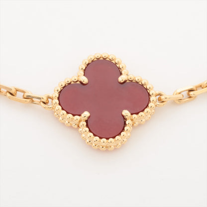 Van Cleef & Arpels Vintage Alhambra 5 Motifs Carnelian Bracelet - photo 3