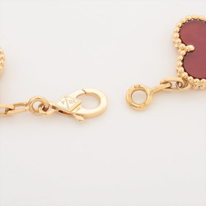 Van Cleef & Arpels Vintage Alhambra 5 Motifs Carnelian Bracelet - photo 5