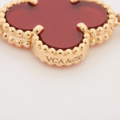 Van Cleef & Arpels Vintage Alhambra 5 Motifs Carnelian Bracelet - photo 4