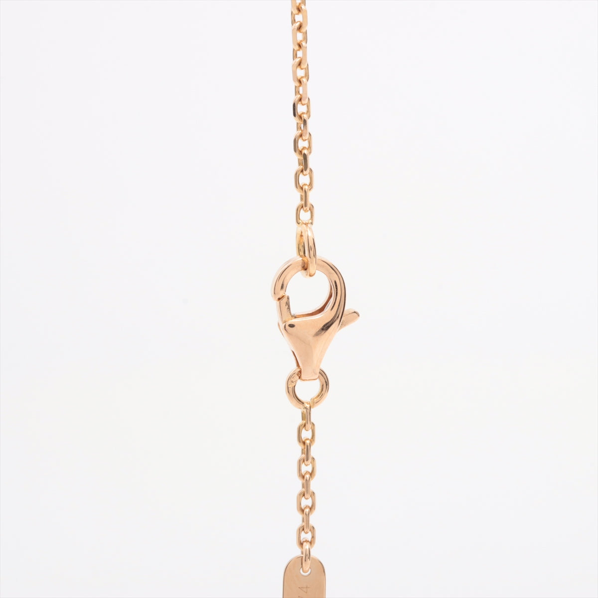 Van Cleef & Arpels Vintage 2012 Limited Edition Holiday Alhambra White Mother of Pearl Diamond Rose Gold Necklace - photo 4