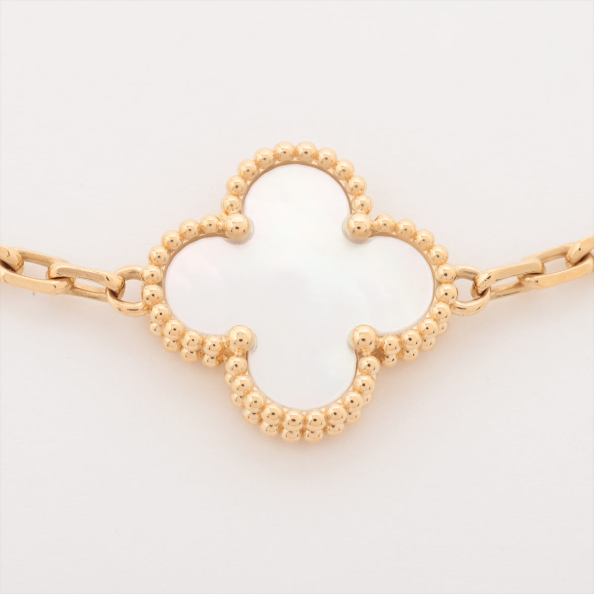 Van Cleef & Arpels Vintage Alhambra Mother of Pearl MOP 5 Motifs Bracelet 2022 - photo 2