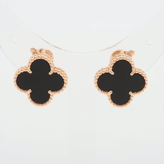Van Cleef & Arpels Vintage Alhambra Onyx Earrings - photo 1