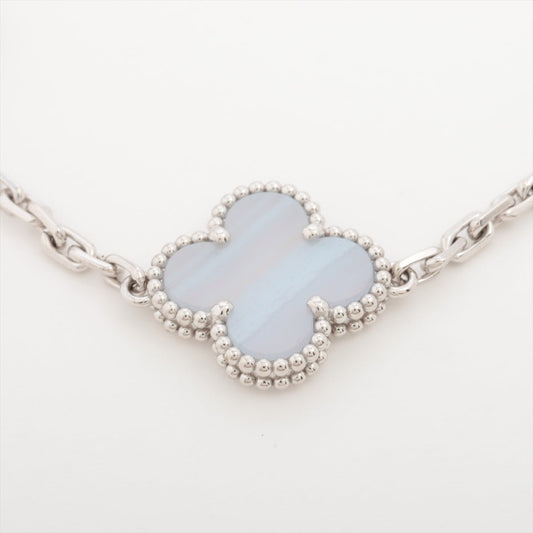 Van Cleef & Arpels Vintage Alhambra 5 Motifs Chalcedony Bracelet - photo 2