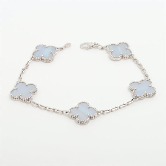 Van Cleef & Arpels Vintage Alhambra 5 Motifs Chalcedony Bracelet - photo 1