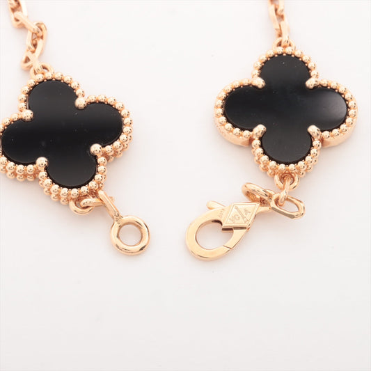 Van Cleef & Arpels Vintage Alhambra 5 Motifs Onyx Bracelet - photo 2
