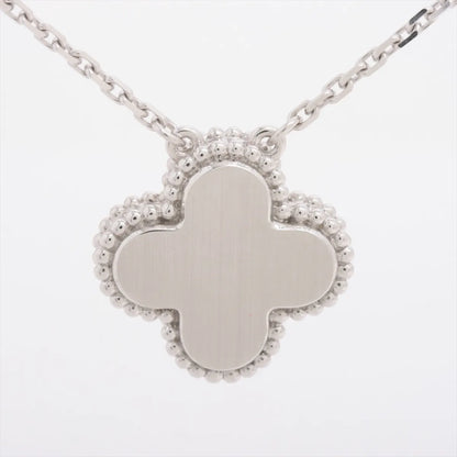 Van Cleef & Arpels Vintage Alhambra 2024 Holiday Pendant Rose Gold Guilloche Diamond Necklace - photo 2