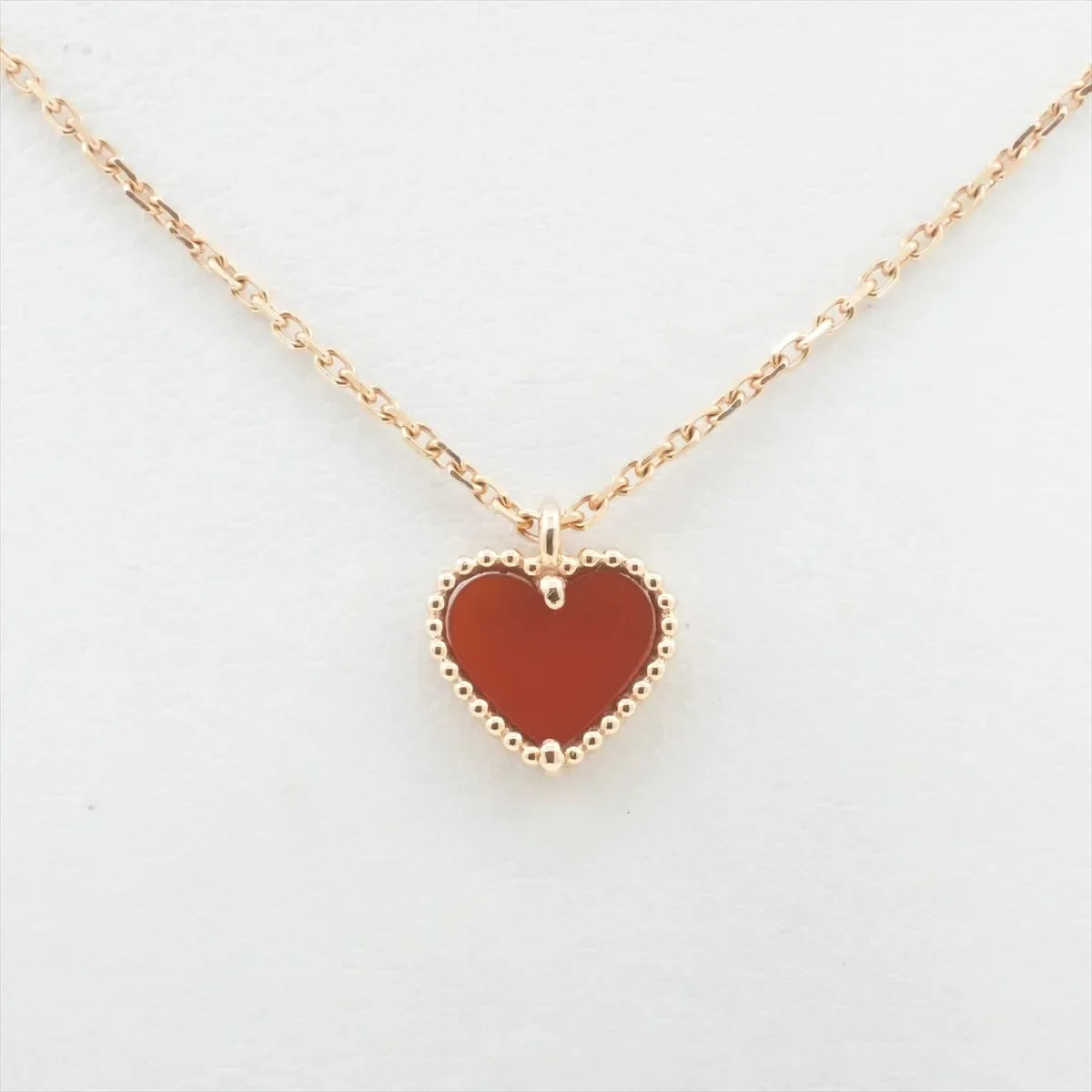 Van Cleef & Arpels Sweet Alhambra Hearts Carnelian Necklace - photo 2