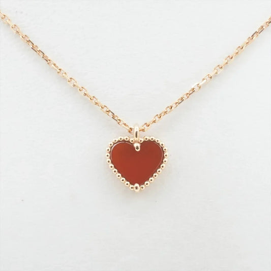 Van Cleef & Arpels Sweet Alhambra Hearts Carnelian Necklace - photo 2
