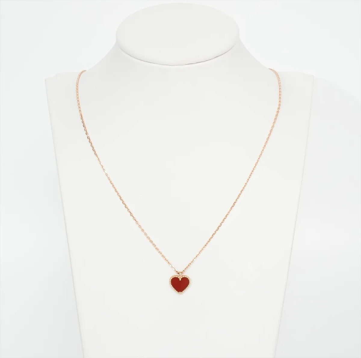 Van Cleef & Arpels Sweet Alhambra Hearts Carnelian Necklace - photo 7