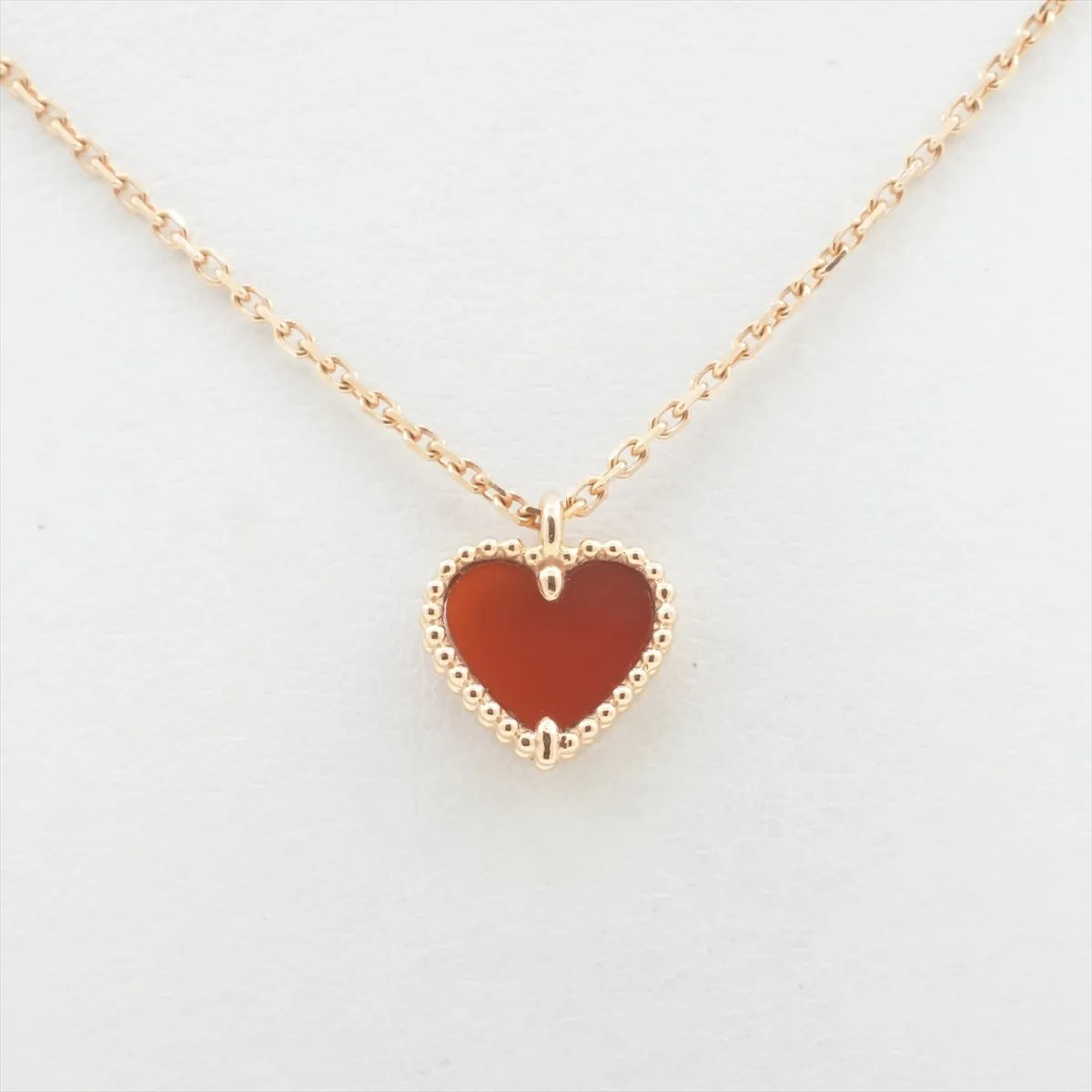 Van Cleef & Arpels Sweet Alhambra Hearts Carnelian Necklace - photo 1